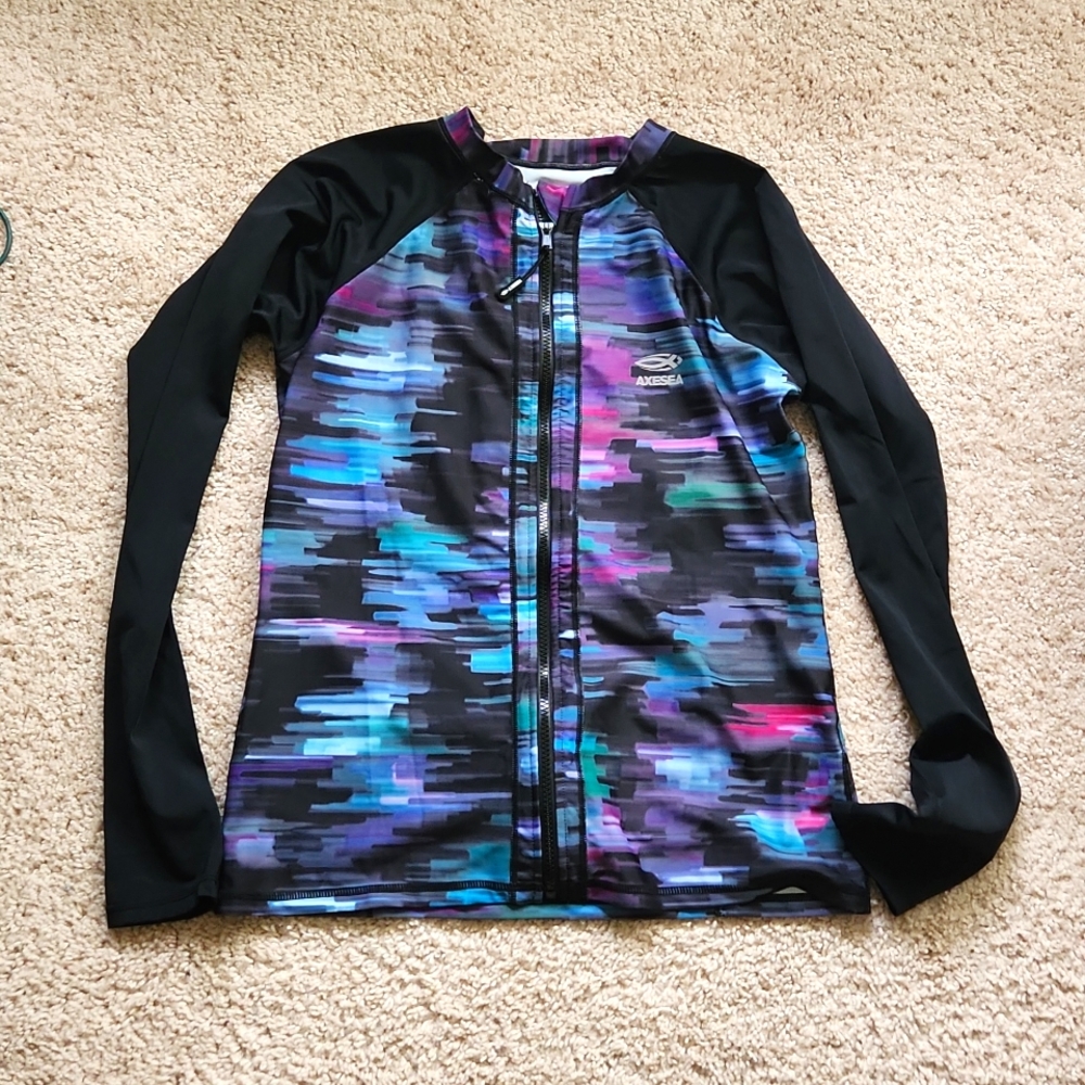 ⚡️Axesea Swim Rash Guard Long Sleeve Top- Size 12